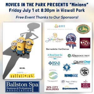 Movies in the Park sponsorship flyer